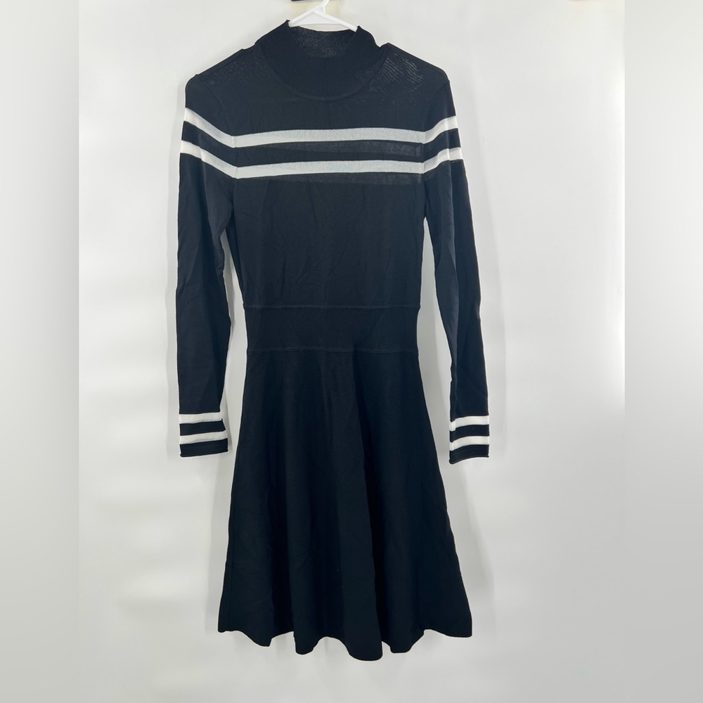 Catherine malandrino black sweater dress size S